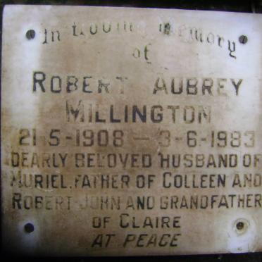 MILLINGTON Robert Aubrey 1908-1983