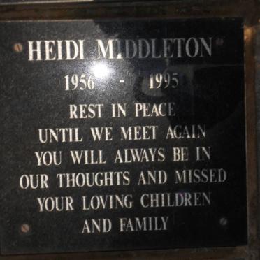 MIDDLETON Heidi 1956-1995