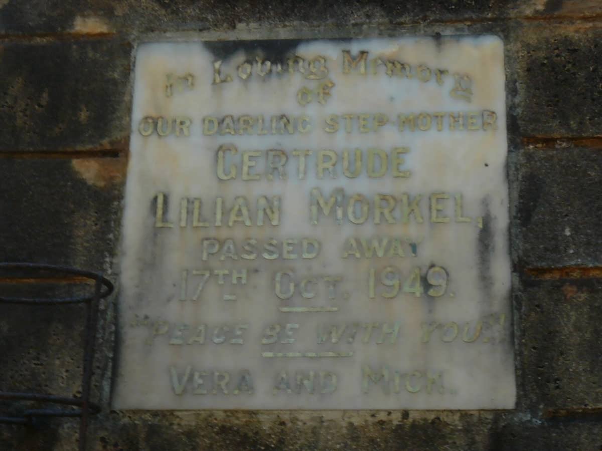 MORKEL Gertrude Lilian -1949