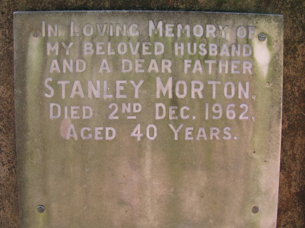 MORTON Stanley -1962 