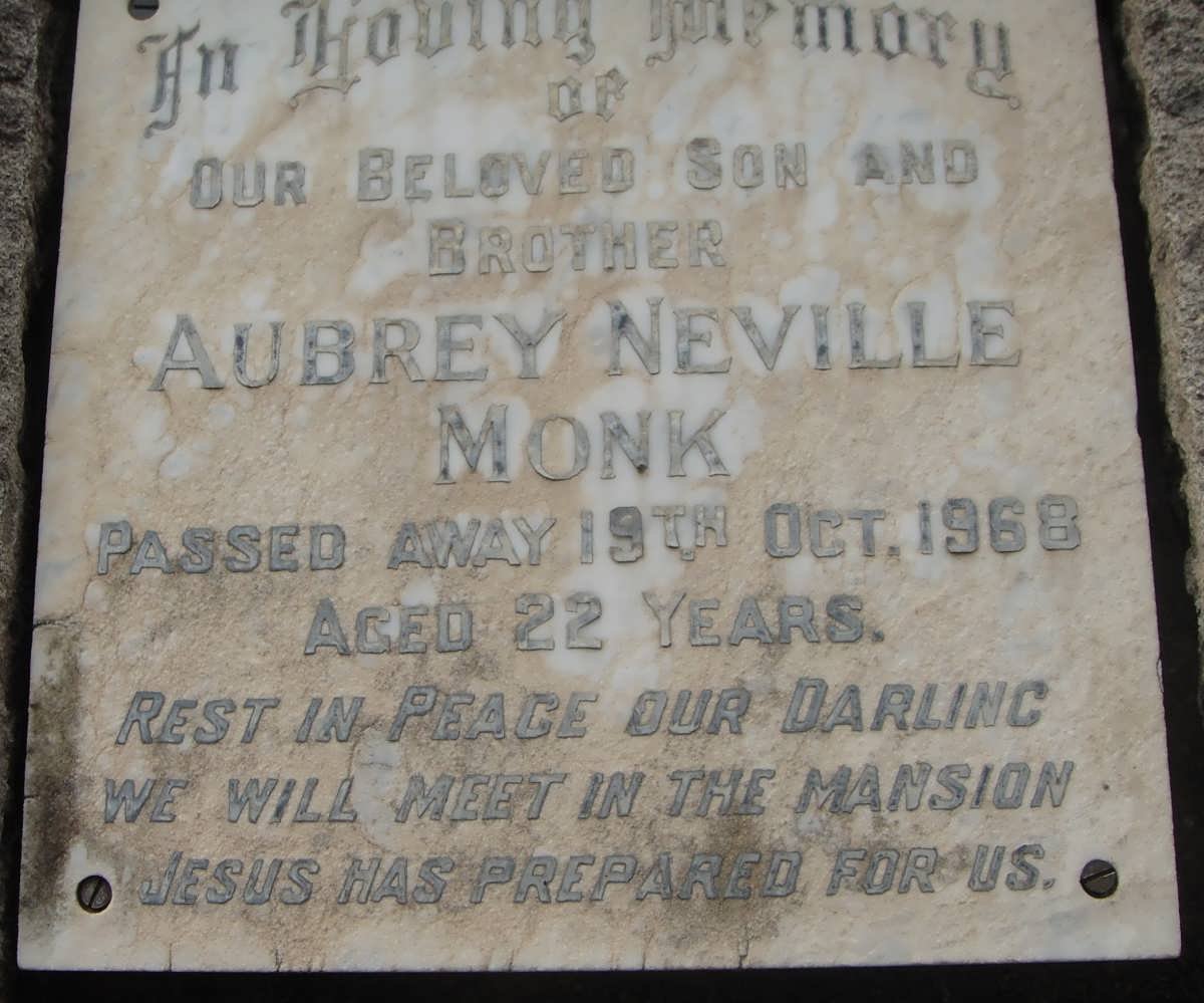 MONK Aubrey Neville -1968