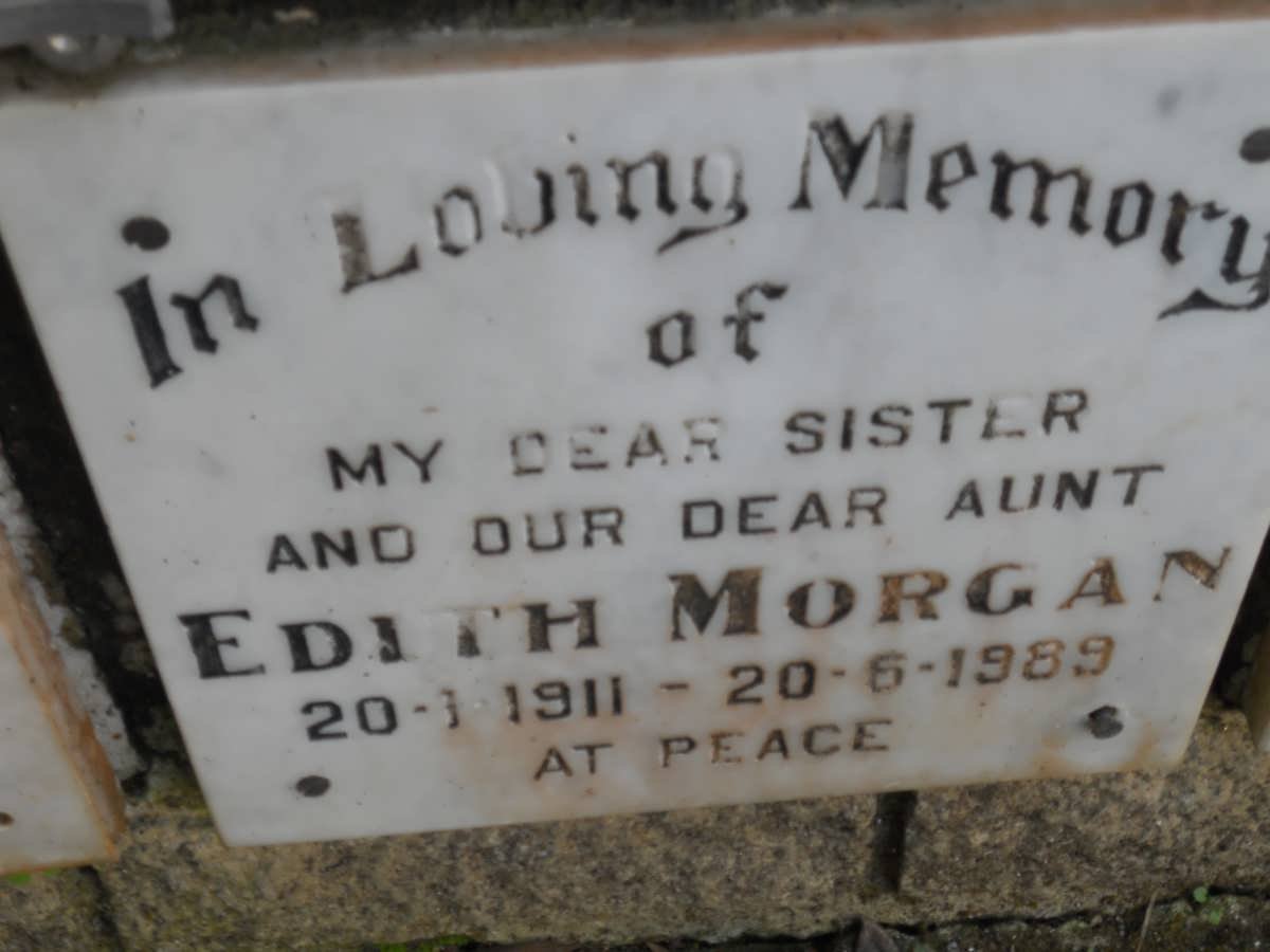 MORGAN Edith 1911-1989