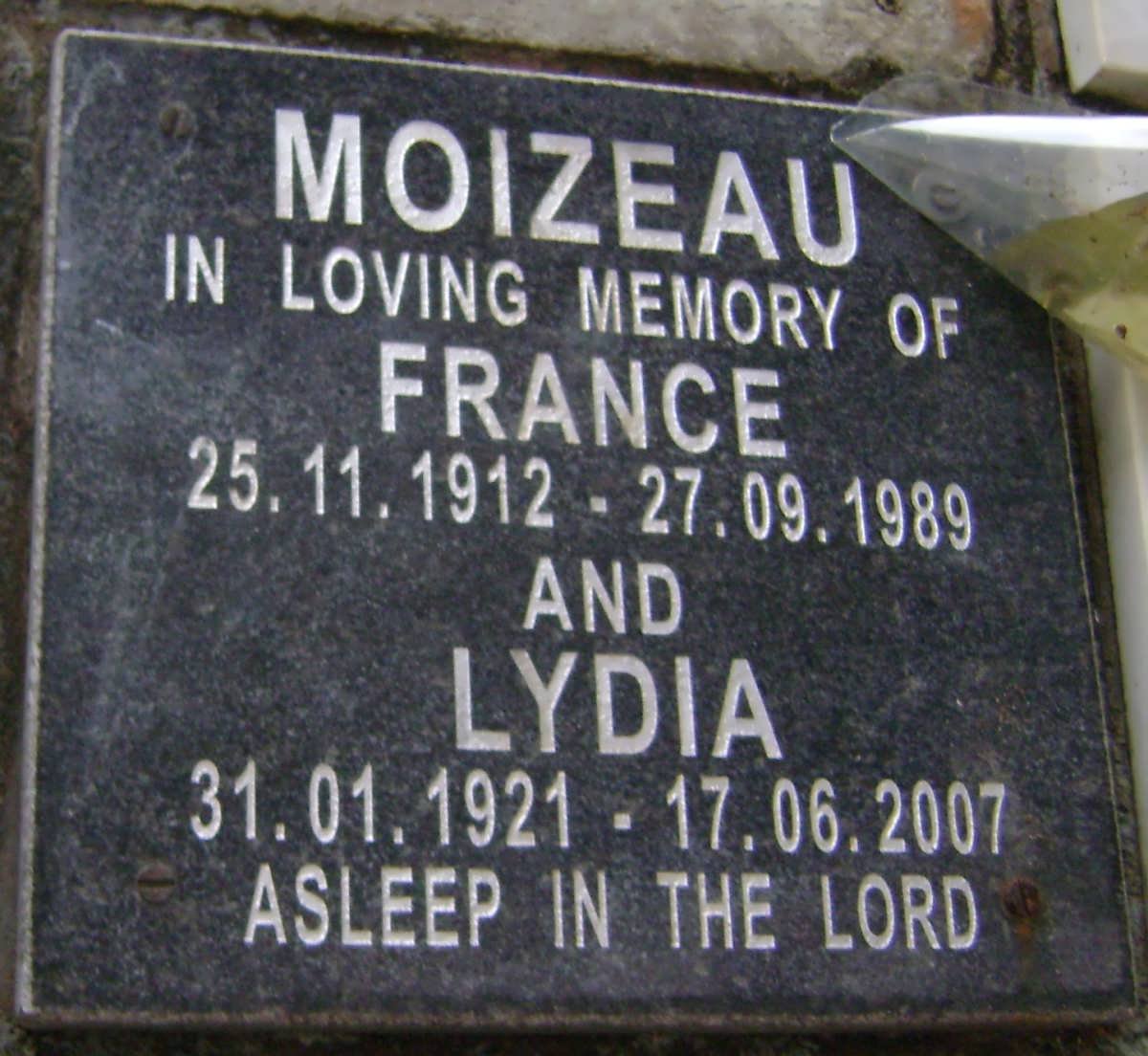 MOIZEAU France 1912-1989 &amp; Lydia 1921-2007