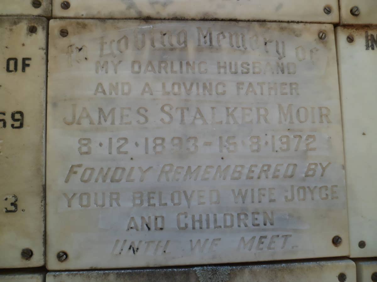 MOIR James Stalker 1893-1972