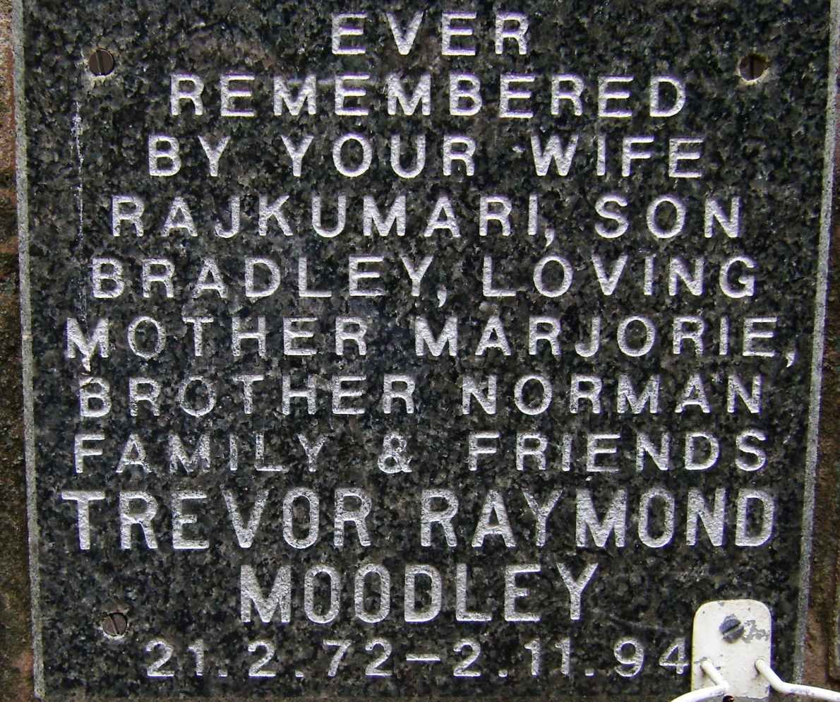 MOODLEY Trevor Raymond 1972-1994