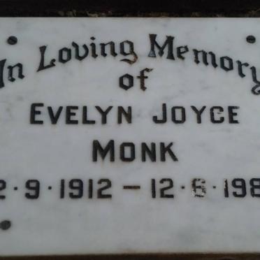 MONK Evelyn Joyce 1912-1989