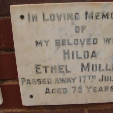 MULLER Hilda Ethel -1970