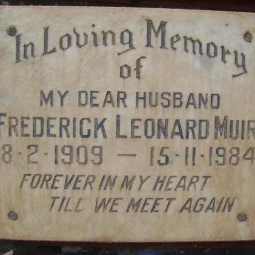 MUIR Frederick Leonard 1909-1984