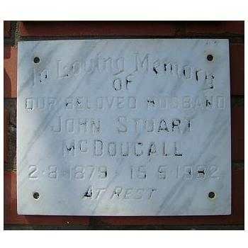 Mc DOUGALL John Stuart 1879-1982