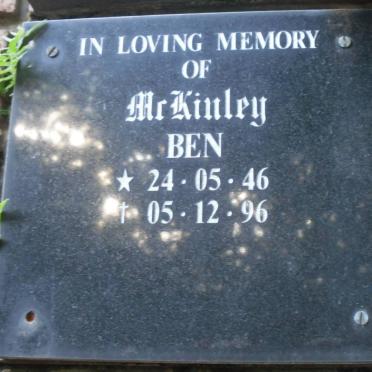 McKINLEY Ben 1946-1996