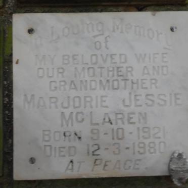 McLAREN Marjorie Jessie 1921-1980