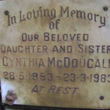 McDOUGALL Cynthia 1953-1983