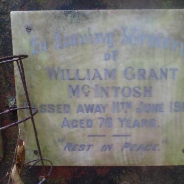 Mc INTOSH William Grant -1963