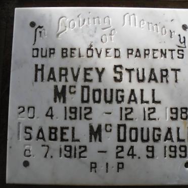McDOUGALL Harvey Stuart 1912-1983 &amp; Isabel 1912-1991