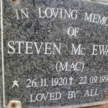 Mc EWAN Steven 1920-1999