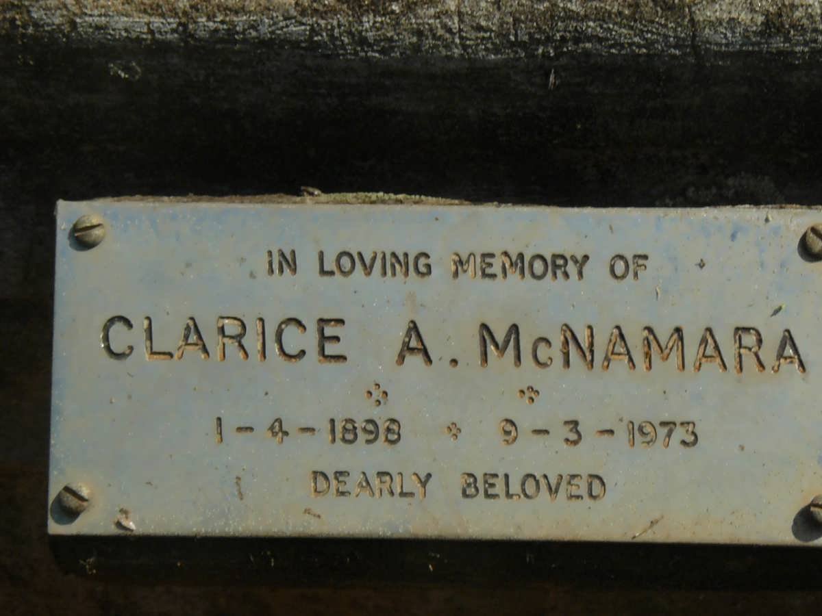 McNAMARA Clarice A. 1898-1973