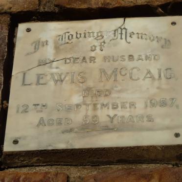 McCAIG Lewis -1957