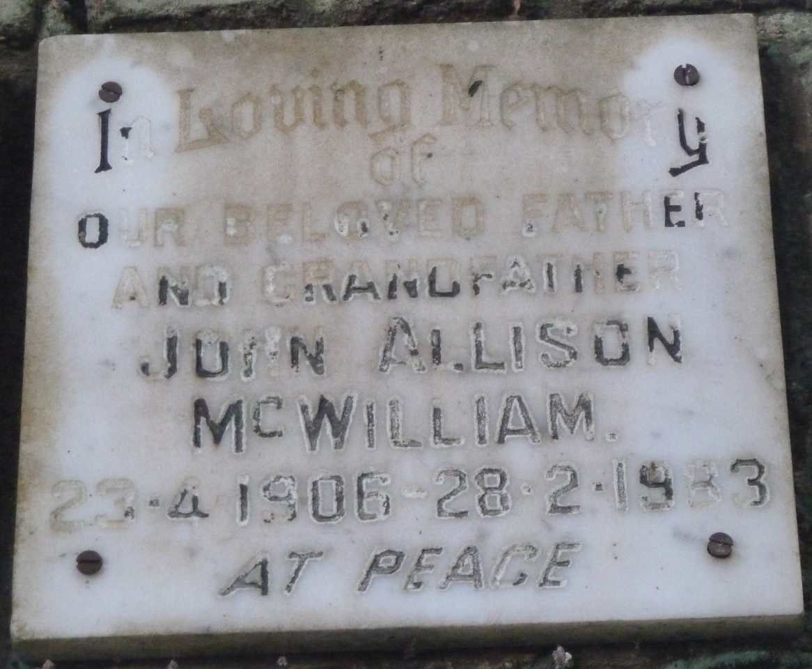 McWILLIAM John Allison 1906-1983