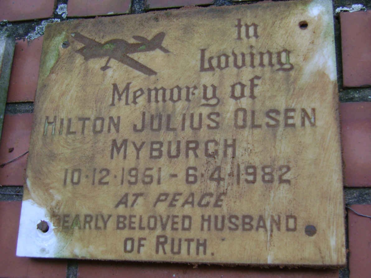 MYBURGH Hilton Julius Olsen 1951-1982
