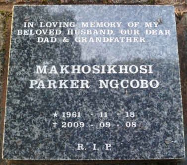 NGCOBO Makhosikhosi Parker 1961-2009