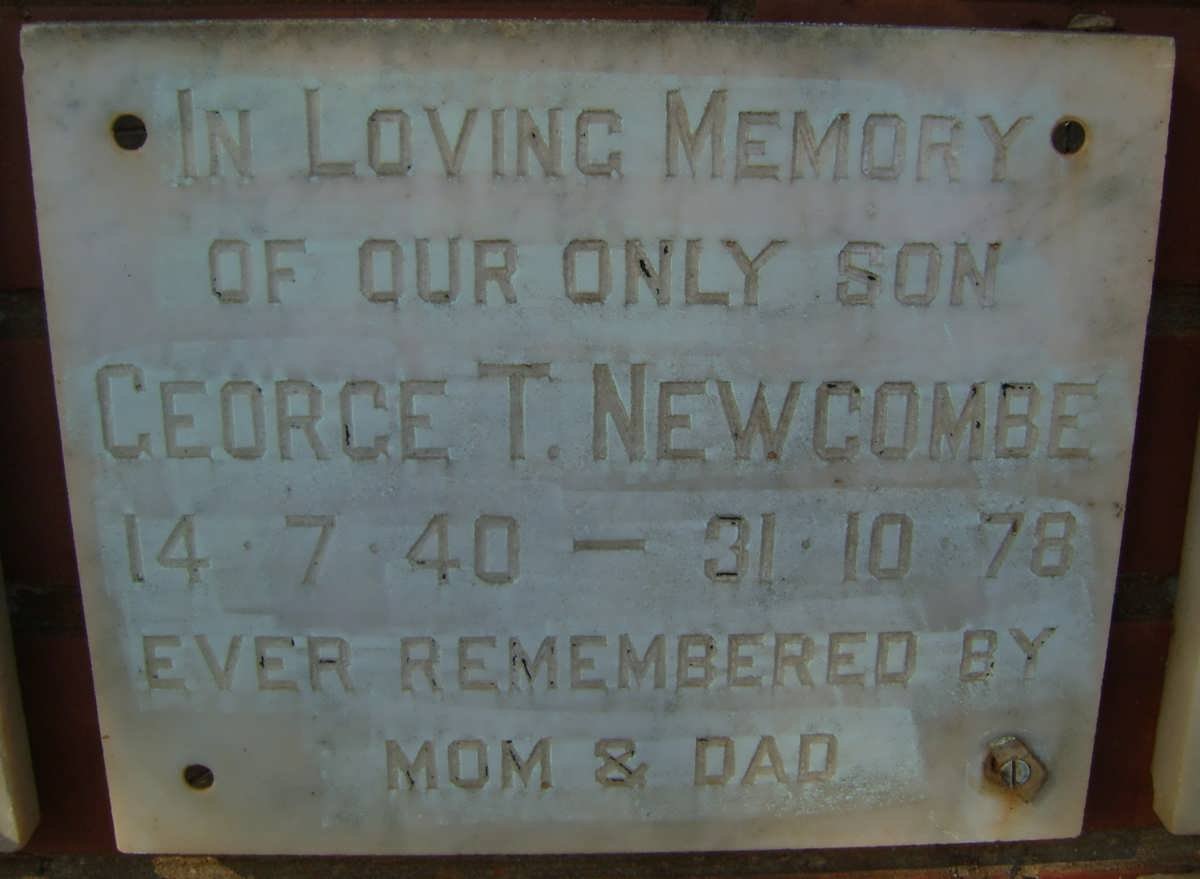 NEWCOMBE George T. 1940-1978