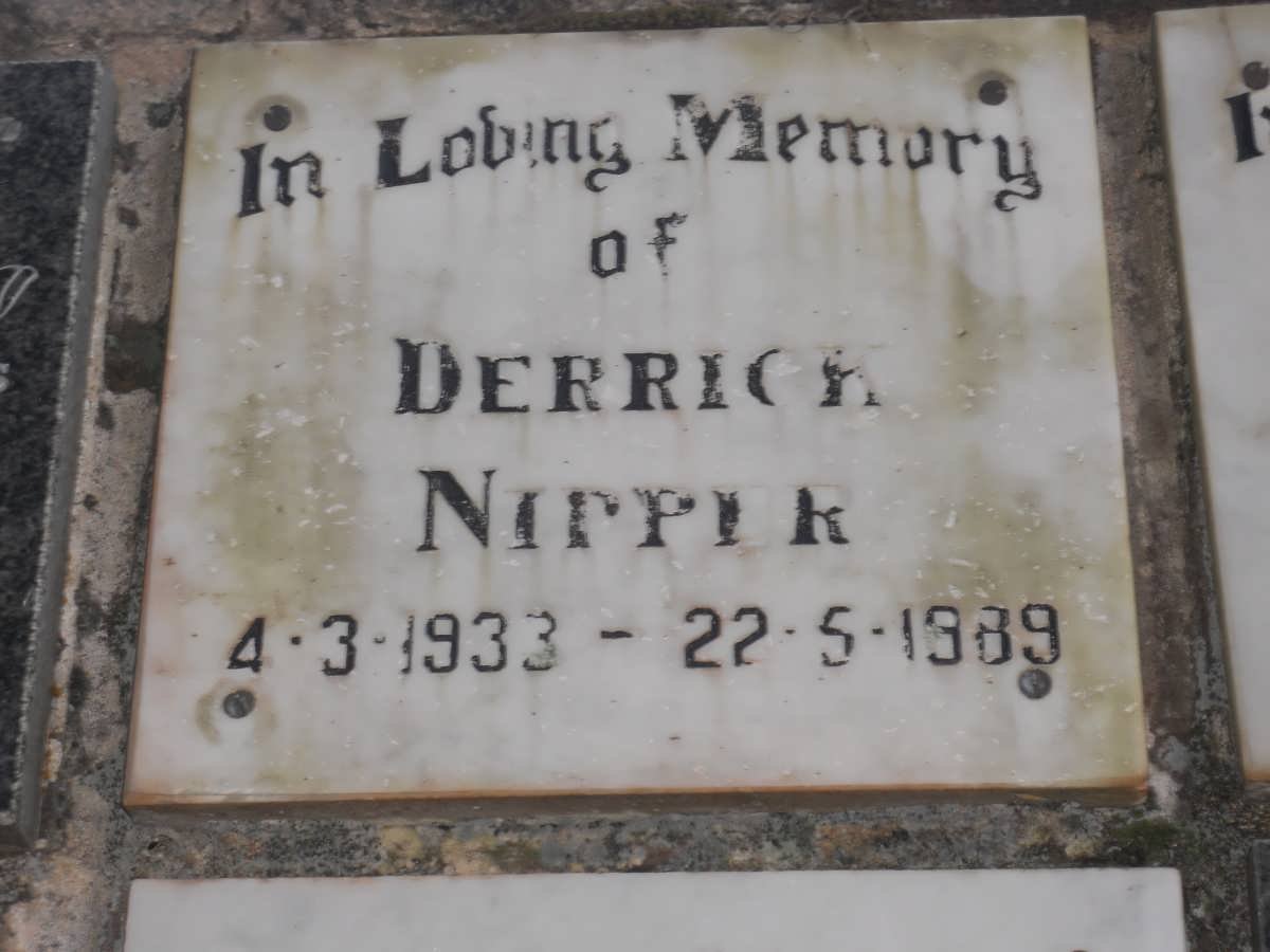 NIPPER Derrick 1933-1989