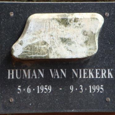 NIEKERK Human, van 1959-1995
