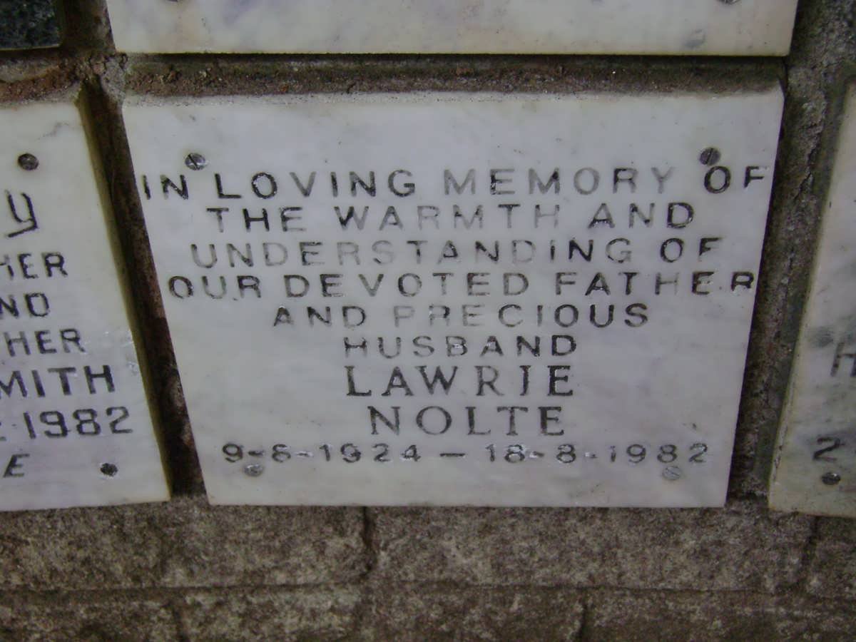 NOLTE Lawrie 1924-1982