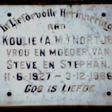 NORTJE A.M. 1927-1986