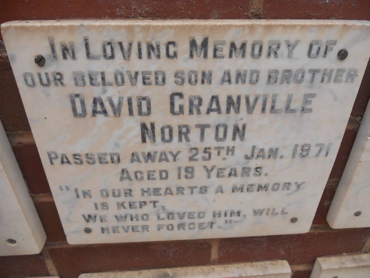 NORTON David Granville -1971