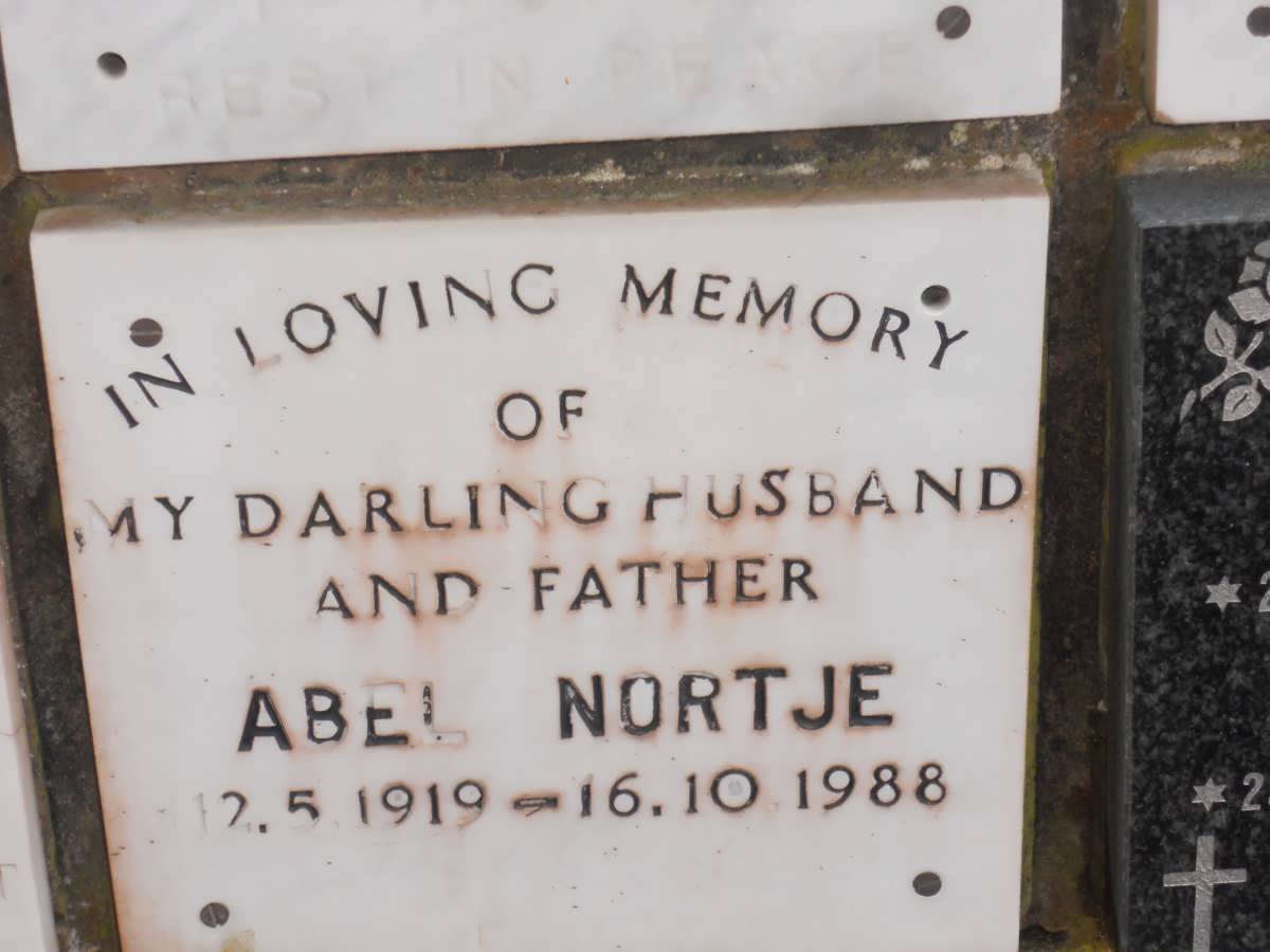 NORTJE Abel 1919-1988