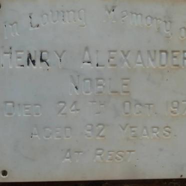 NOBLE Henry Alexander -1971