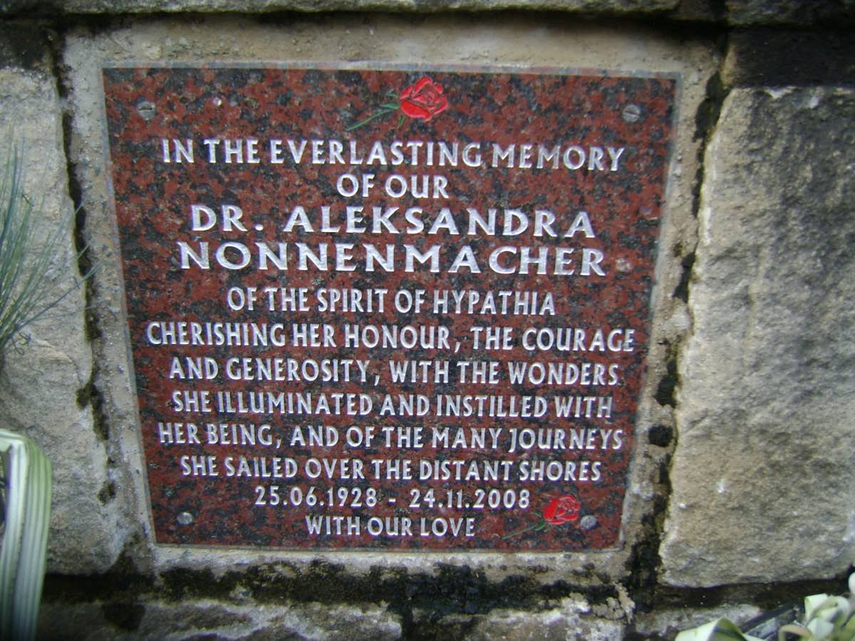 NONNENMACHER Aleksandra 1928-2008