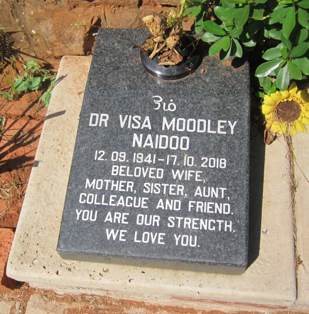 NAIDOO Visa Moodley 1941-2018