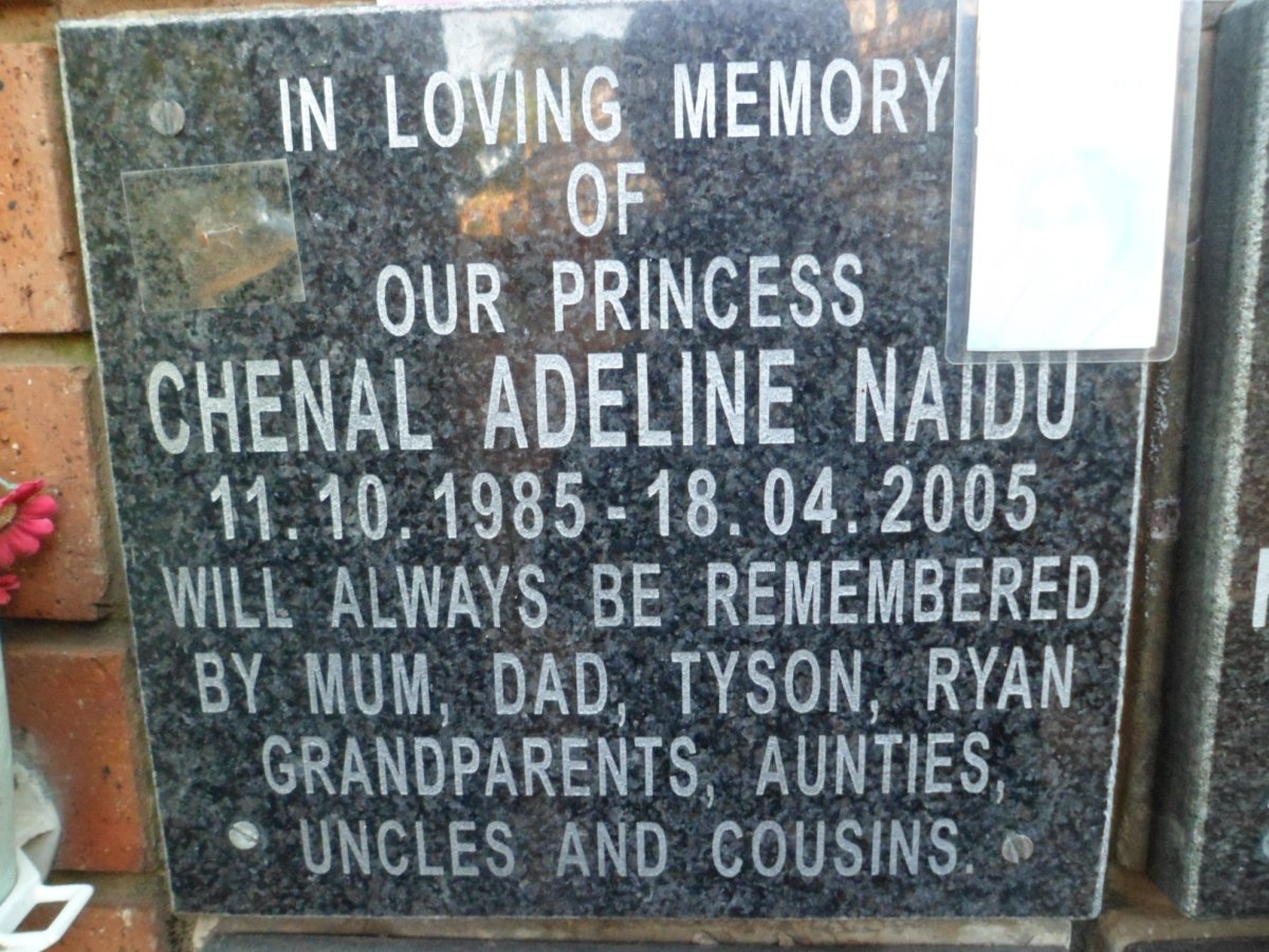 NAIDU Chenal Adeline 1985-2005