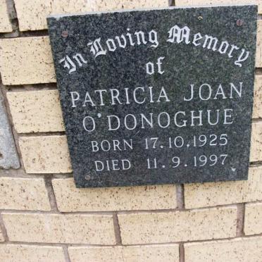 O’DONOGHUE Patricia Joan 1925-1997