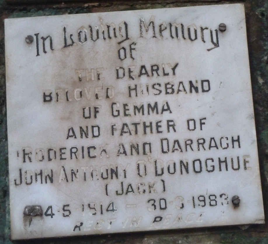 O'DONOGHUE John Anthony 1914-1983