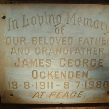OCKENDEN James George 1911-1980