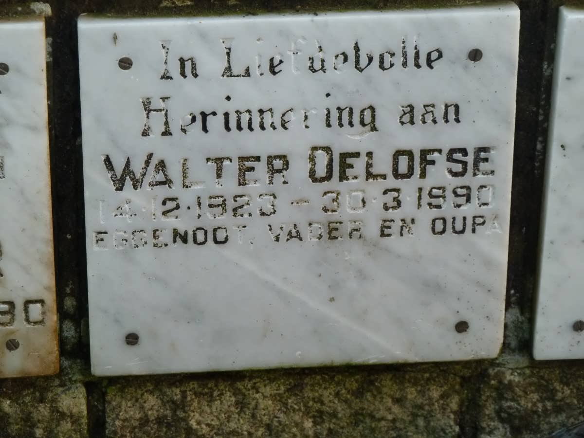 OELOFSE Walter 1923-1990