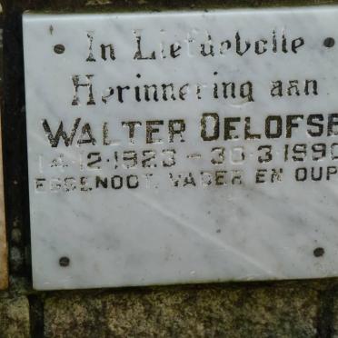 OELOFSE Walter 1923-1990