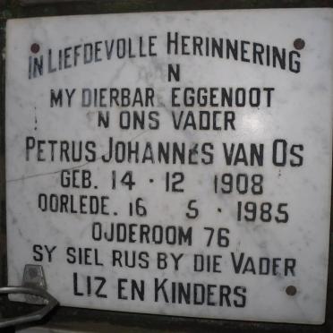 OS Petrus Johannes, van 1908-1985