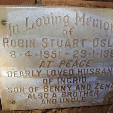 OSLER Robin Stuart 1951-1981