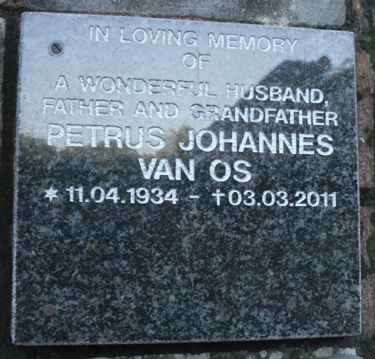 OS Petrus Johannes, van 1934-2011