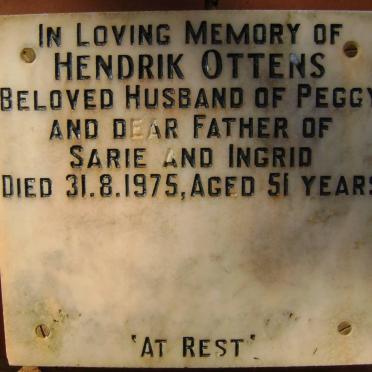 OTTENS Hendrik -1975