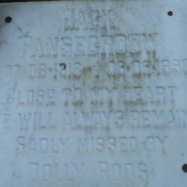 PANSEGROUW Jack 1918-1990