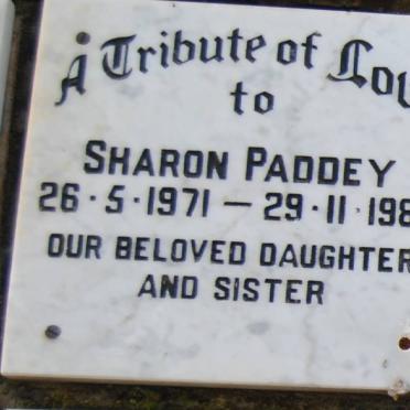 PADDEY Sharon 1971-1988