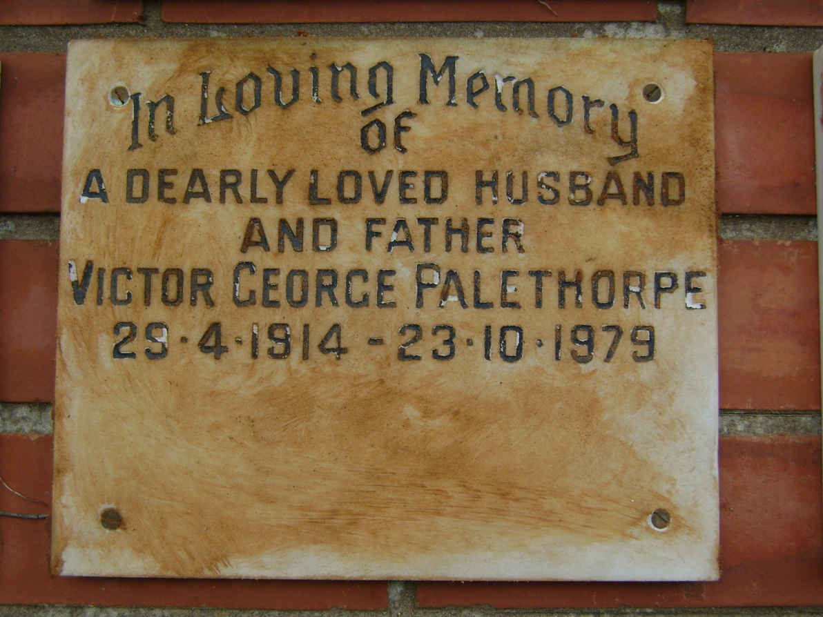 PALETHORPE Victor George 1914-1979