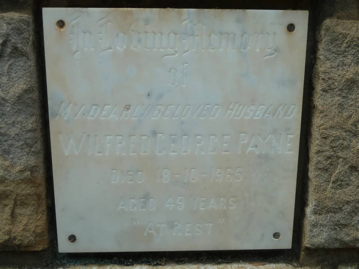 PAYNE Wilfred George -1965