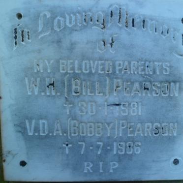 PEARSON W.H. -1981 &amp; V.D.A. -1986
