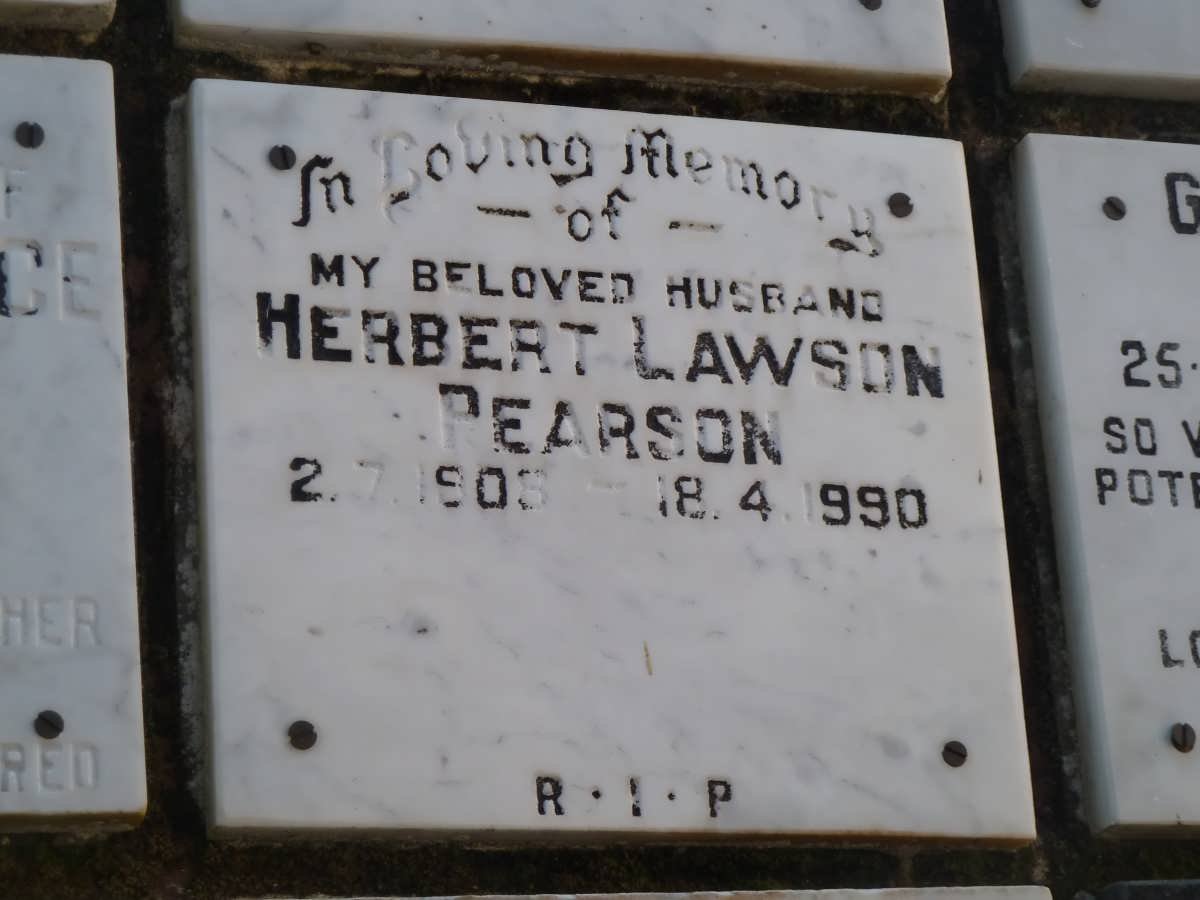 PEARSON Herbert Lawson 1908-1990